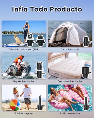Thumbnail 6 de BESCOST 20PSI: Bomba Eléctrica Inflador Paddle Surf Recargable para SUP, Kayak y más