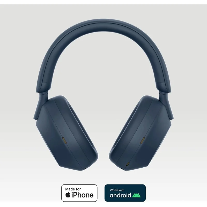 Detalle 2 de Sony WH1000XM5S.CE7 Auriculares Inalámbricos Azules con Cancelación de Ruido