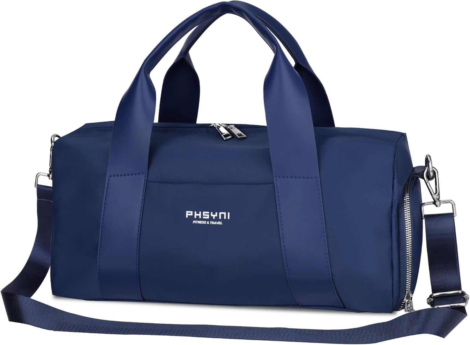 Detalle de PHSYNI Small Gym Bag for Girls & Women – 16-Inch Duffle with Shoe Compartment