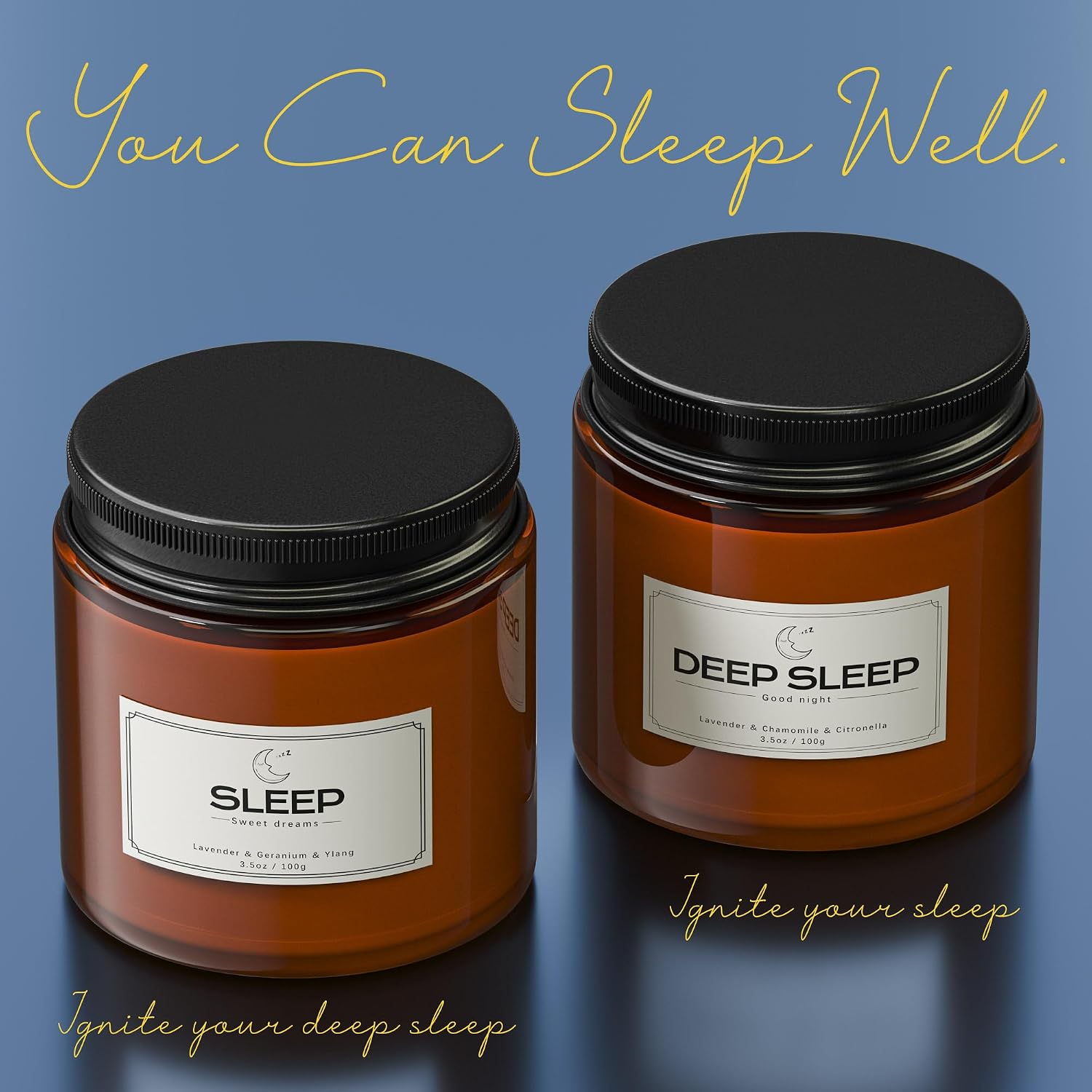 Detalle de Bzhui Sleep Candles Gifts for Women 2-pack