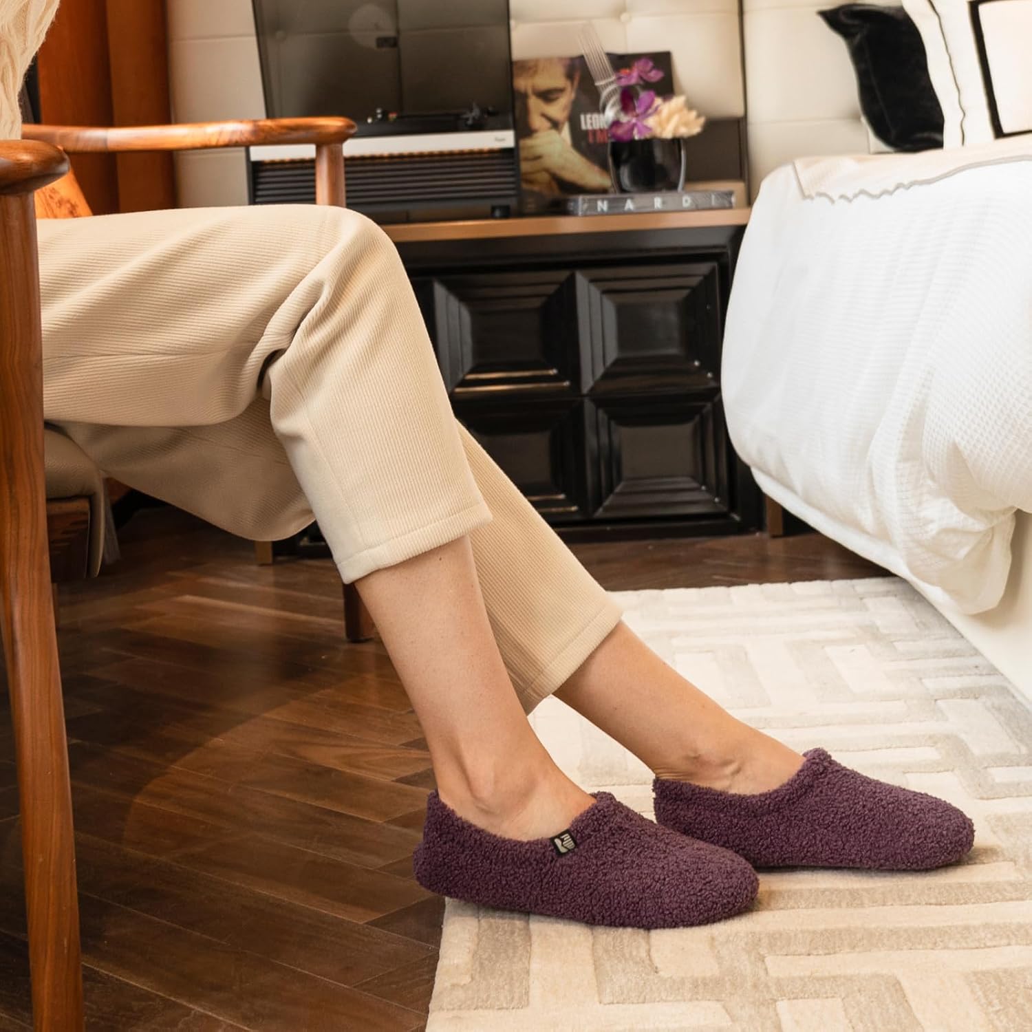 Thumbnail 1 de RockDove Women's Teddy Fleece Indoor Slipper