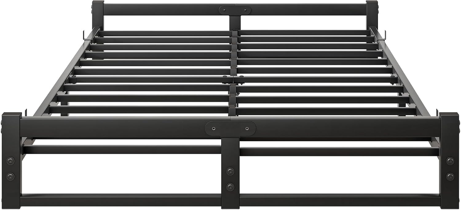 Detalle 2 de VECOCHO 1016P-BK-6Y metalen bedframe 120 x 200 cm, zwart