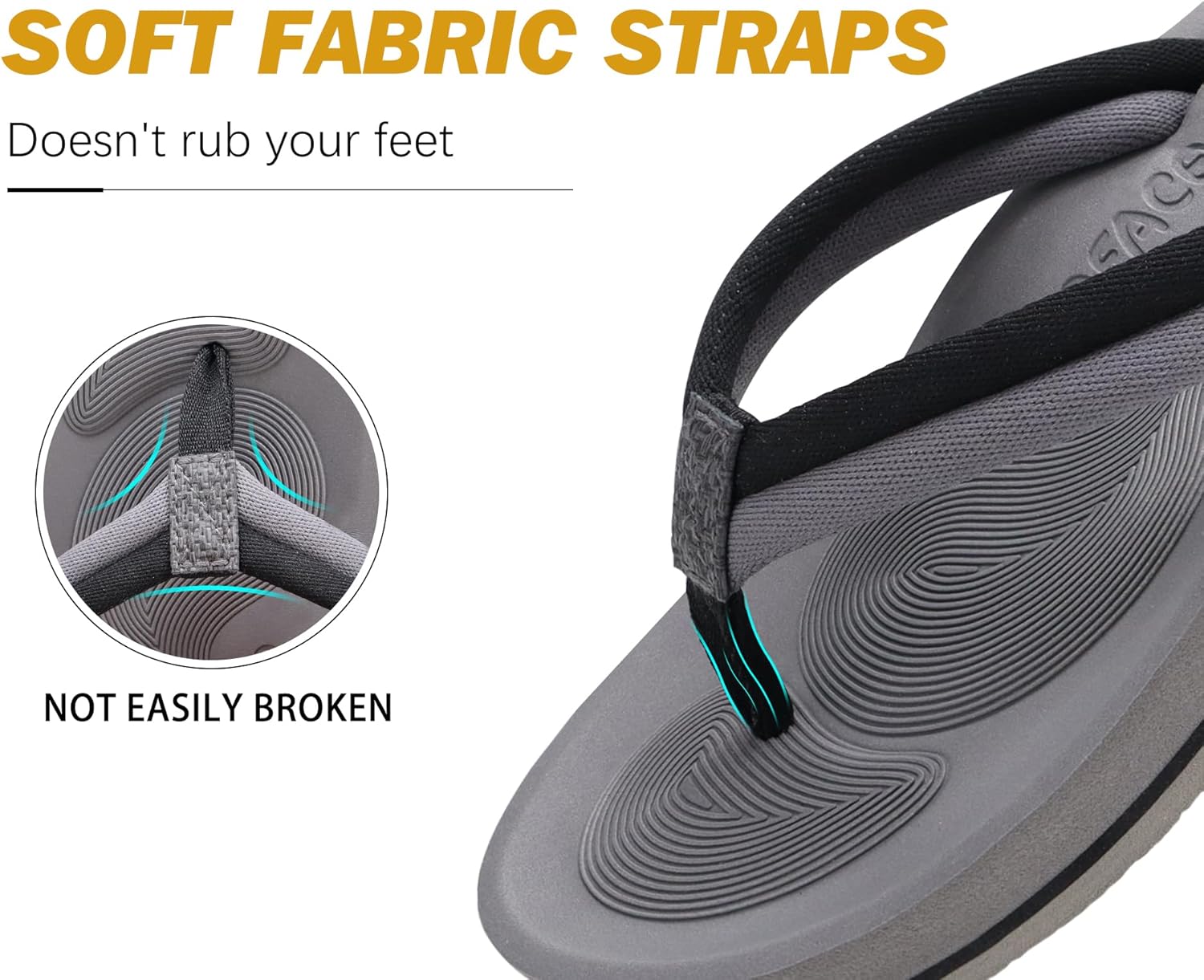 Thumbnail 4 de COFACE Women's Flip Flops with Arch Support – Lightweight Beach Thongs