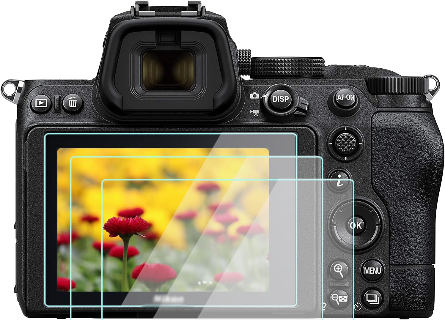 Z9 Displayschutzfolie aus gehärtetem Glas für Nikon Z9/Z7/Z6/Z5 – 3er‑Pack, blasenfrei