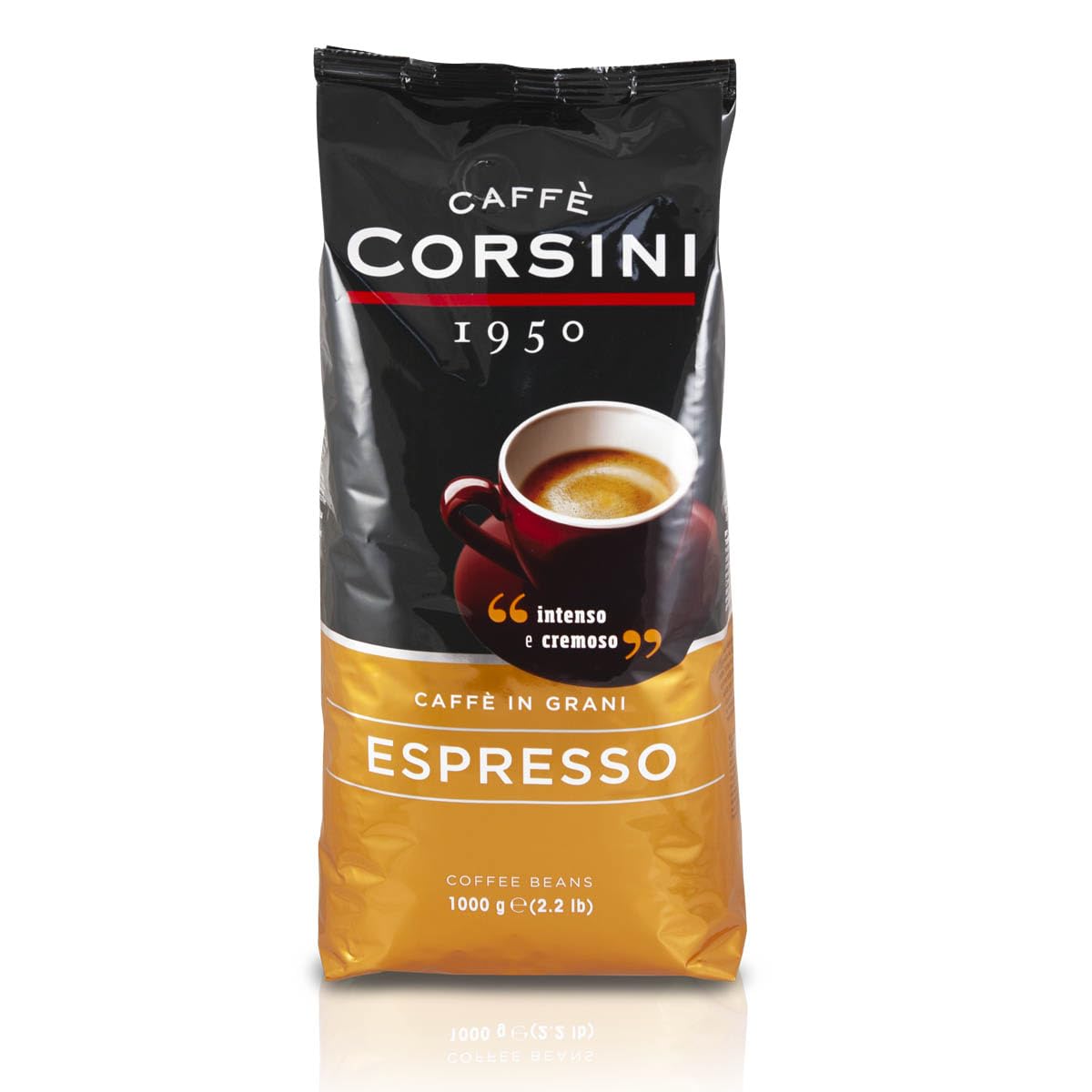 Caffè Corsini in Grani Espresso (1 kg) – Bohnenmischung für intensiven, cremigen Espresso