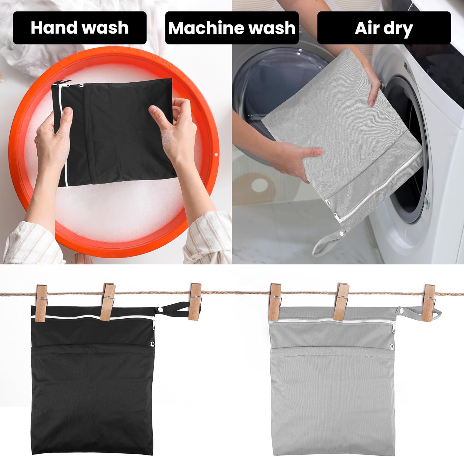 Thumbnail 3 de Zocipro 3Pcs wet bag 36x30cm for travel