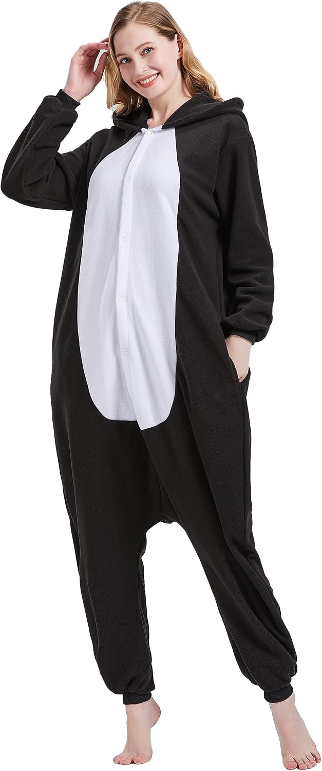 Detalle 2 de Magicalani Adult Dinosaur Onesie Pajamas, Polar Fleece, Hood and Pockets