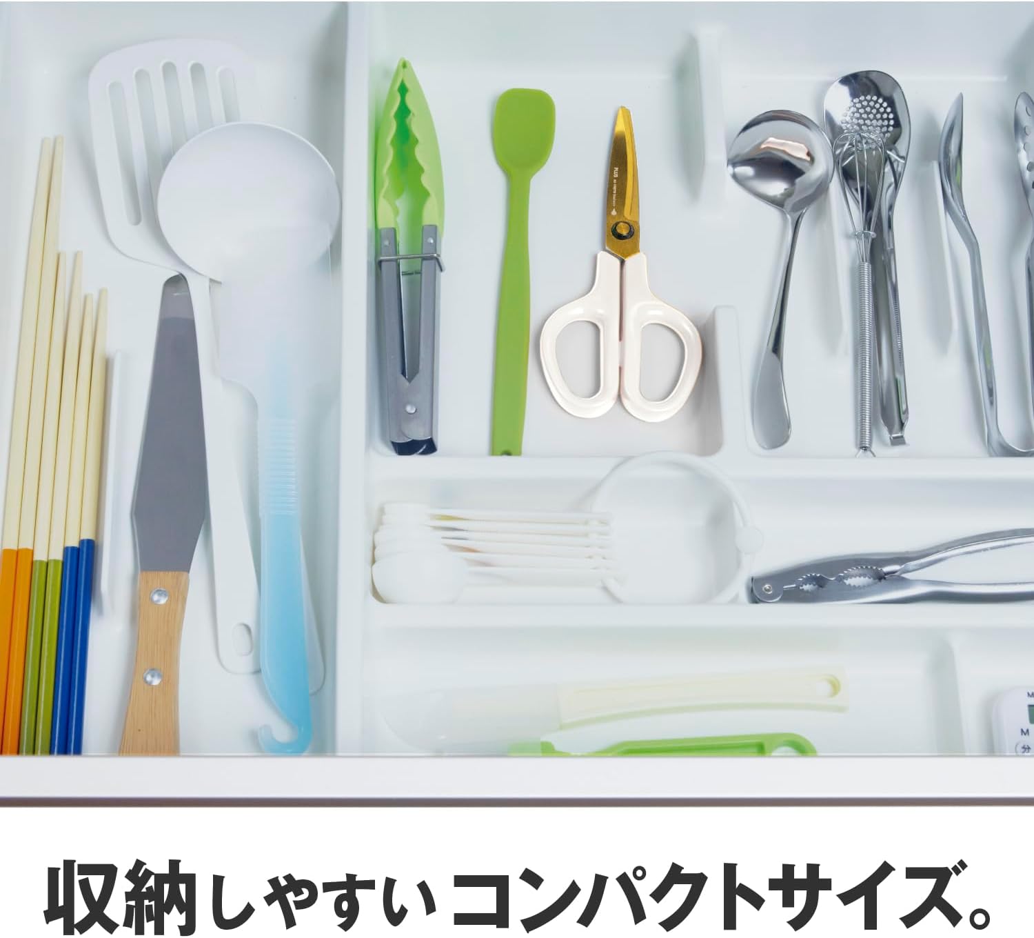 Detalle 2 de プラス フィットカットカーブ 35-207 キッチンバサミ 洗えるチタン刃・全長174mm