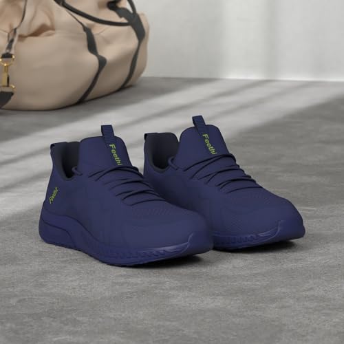Thumbnail 2 de Feethit Zapatillas Deportivas Hombre Running Correr Bambas Azul Oscuro 43
