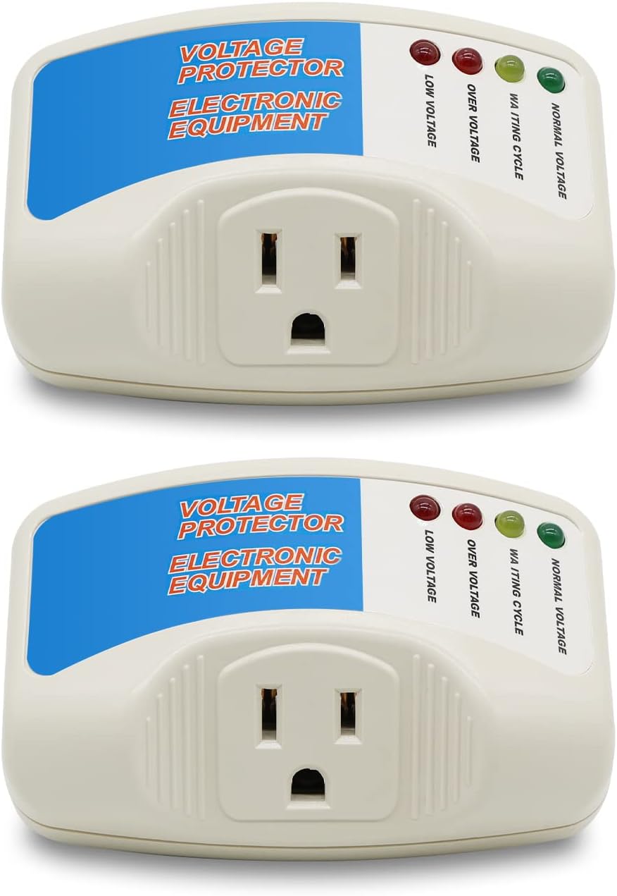 Detalle de BSEED Surge Protector for Home Appliances (Single Outlet, 120V/15A, 1875W) — 2 Pack