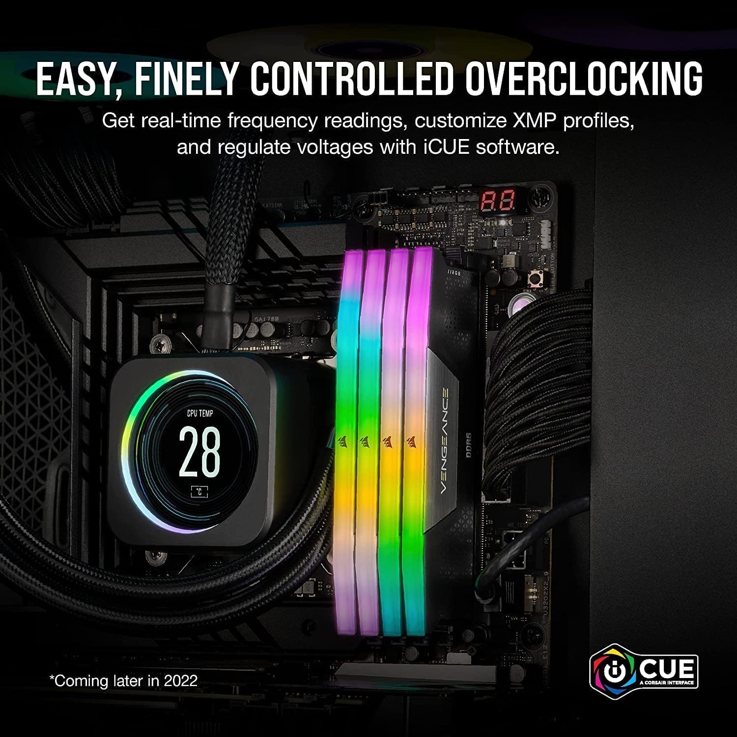 Thumbnail 4 de CORSAIR Vengeance RGB DDR5 RAM 32GB (2x16GB) up to 6000MHz CL36 — CMH32GX5M2E6000C36