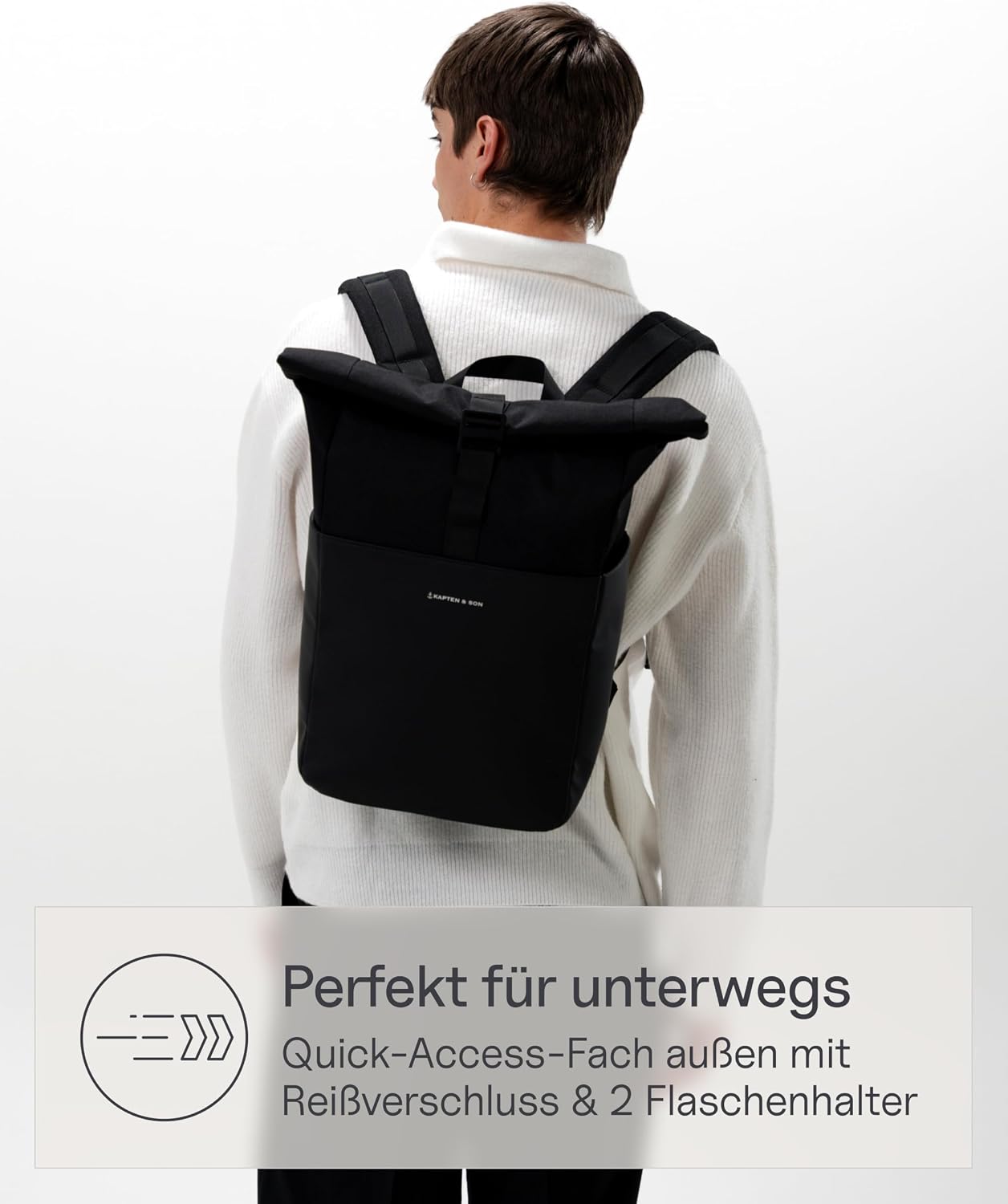 Thumbnail 1 de Kapten & Son Lund Zaino rolltop 14" 14–16L impermeabile