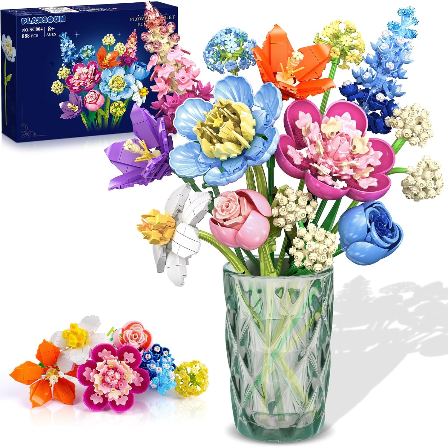 Detalle de PLAXSOON Blume Bausteine Botanischer Strauß