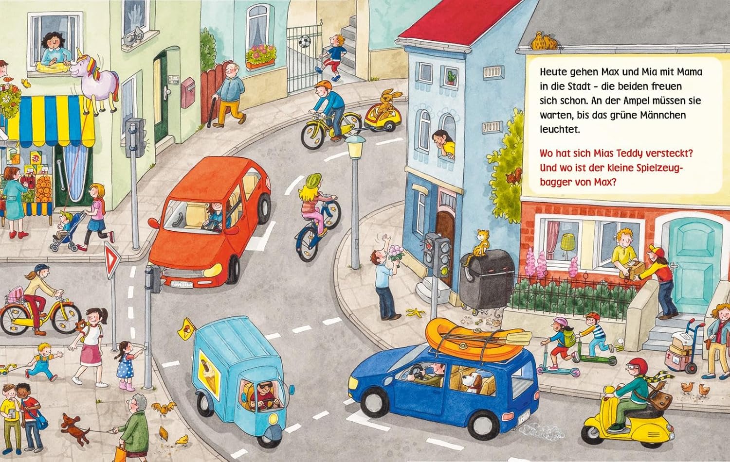 Detalle de Unkaputtbar: Mein erstes Wimmelbuch – Unterwegs in der Stadt, tålig myllrande bilderbok