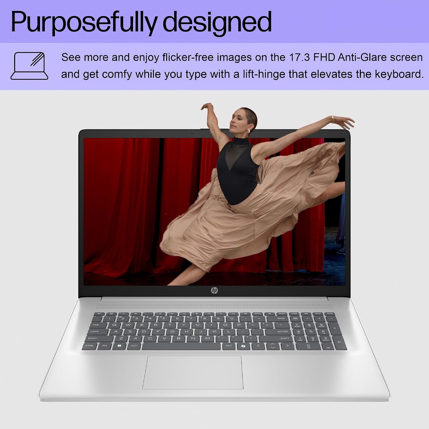 Thumbnail 6 de HP 17.3-Inch Laptop with Ryzen 5 7430U