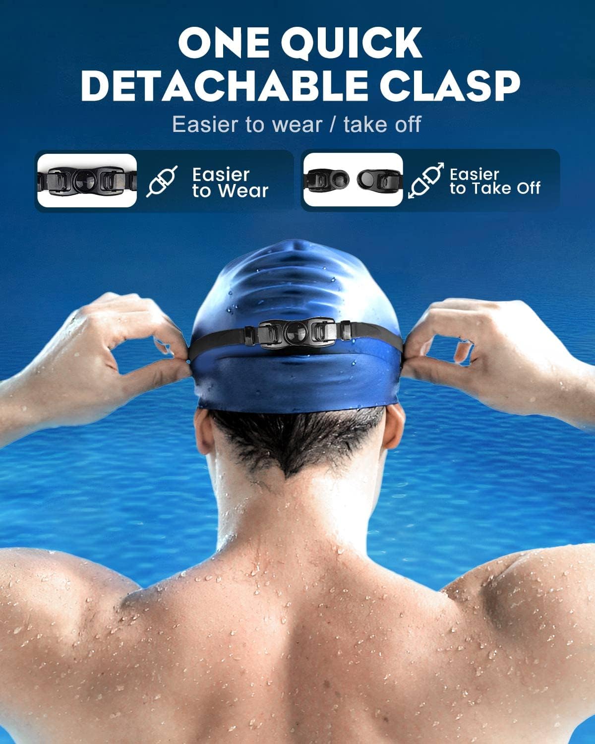 Thumbnail 5 de Lorrtta Wide Vision Swimming Goggles 180° view