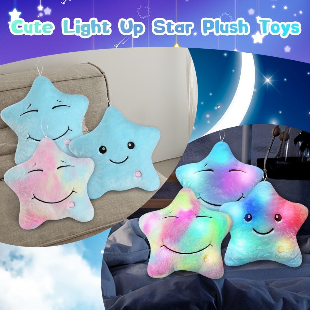 Detalle de Ainiv Cuscino a Forma di Stella a LED – poduszka świecąca 40 × 36 cm