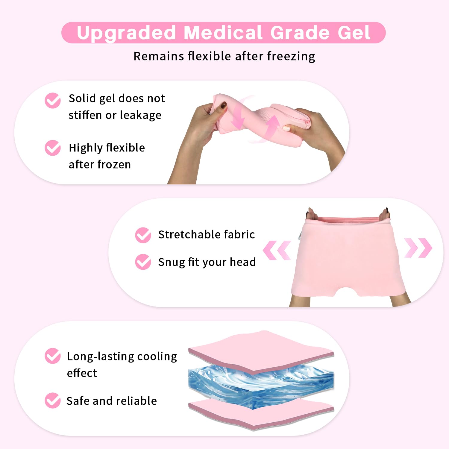 Thumbnail 3 de my novel things „Migräne Relief Cap“ – 2-teilige Kühlmaske gegen Migräne & Augenmaske