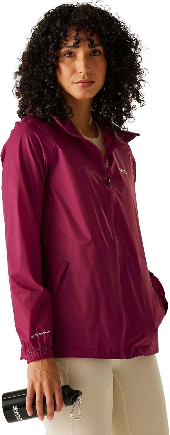 Imagen de Regatta Womens Pack-It III Jacket: Waterproof Pack Away Coat in Black en OfertitasTOP
