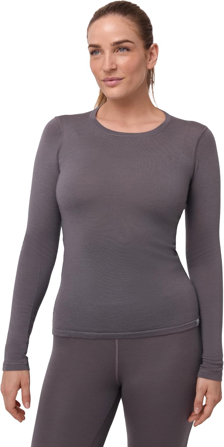 Detalle de DANISH ENDURANCE Haut thermique en laine mérinos pour femme (couche de base hiver)