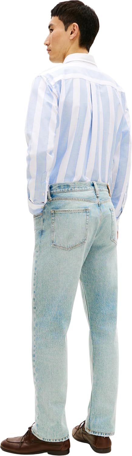 Detalle de Tommy Hilfiger Men's Regular Straight Dover Maxwel Bl Mw0mw42331 Straight jeans