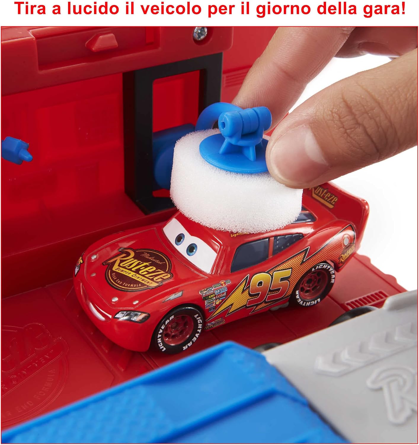 Detalle de Mattel Disney Pixar Cars Mack Trasformabile Playset 2 in 1 con camion e officina
