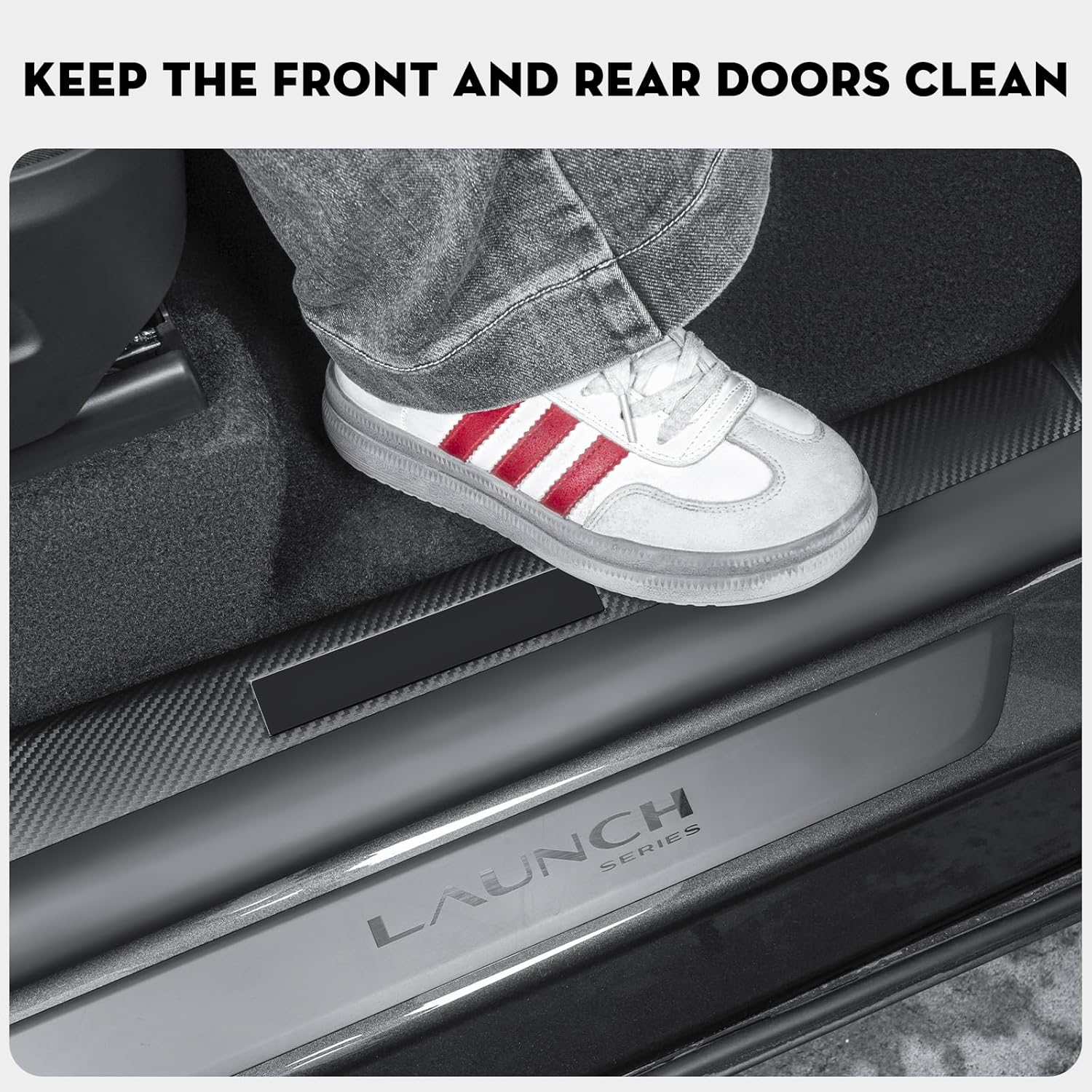 Detalle de KUNIST Model Y Juniper 8PCS Door Sill Protector