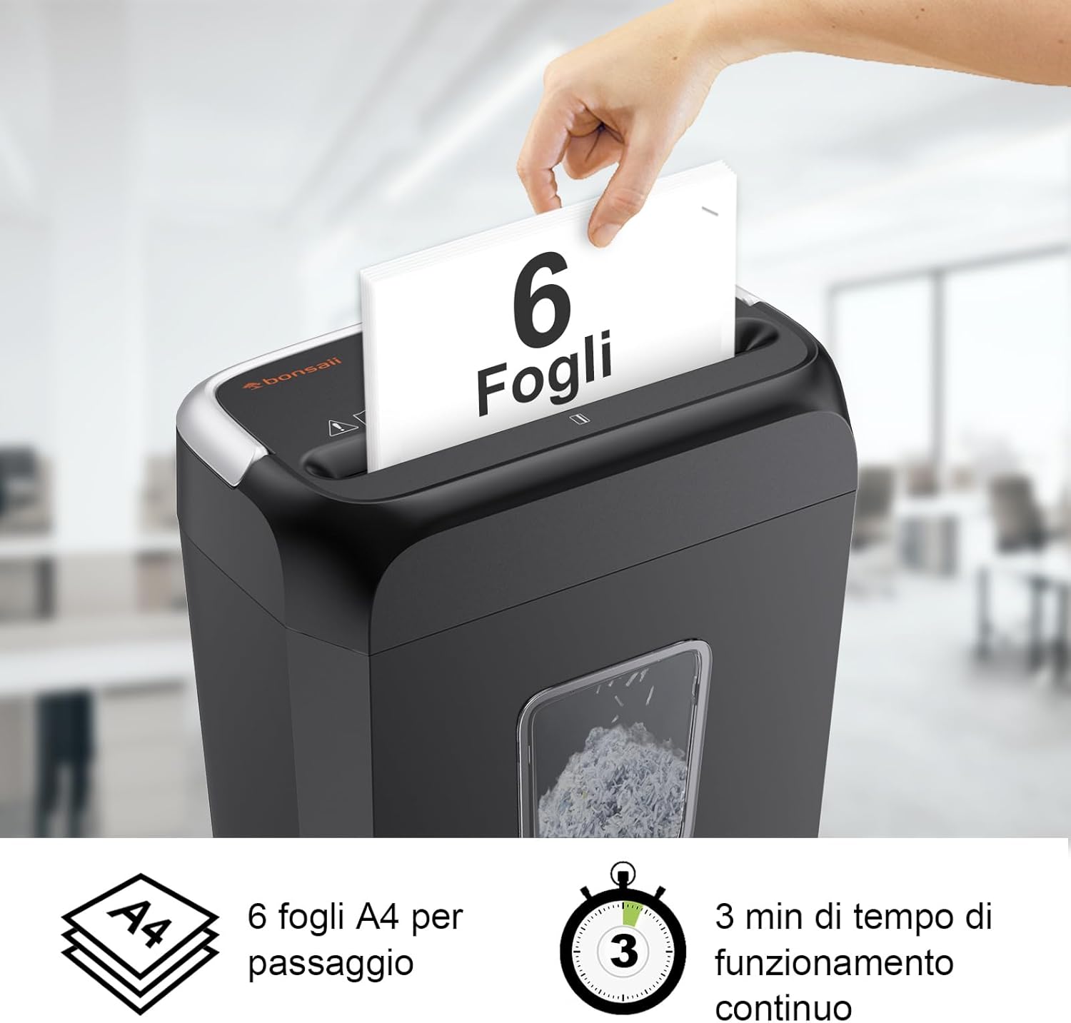 Thumbnail 2 de Bonsaii C237-B distruggidocumenti P-4 13L