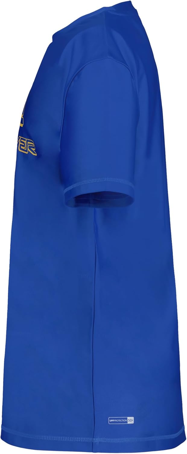 Detalle de Quiksilver Boys' Short Sleeve Rashguard Surf Shirt with UPF 50+ Sun Protection