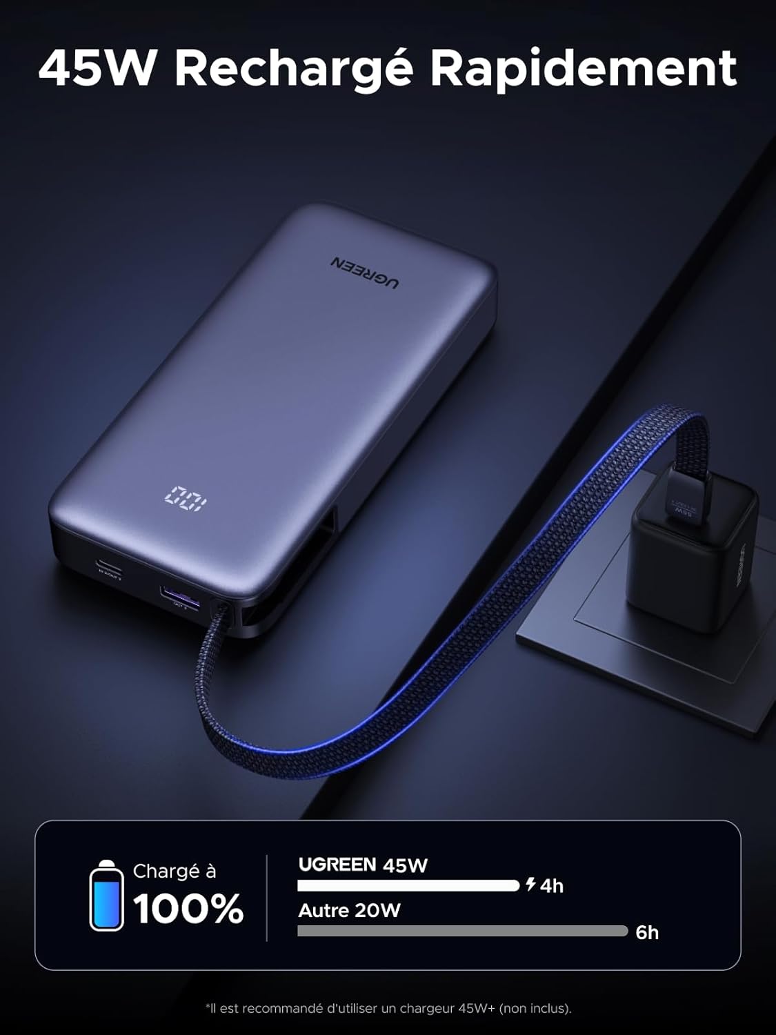 Thumbnail 6 de UGREEN Nexode 55W Batterie Externe 20000mAh : Puissance fiable et charge rapide en déplacement