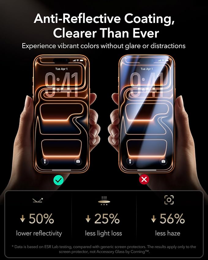 Thumbnail 5 de ESR Accessory Glass by Corning iPhone 17 Pro Screen Protector 3-pack
