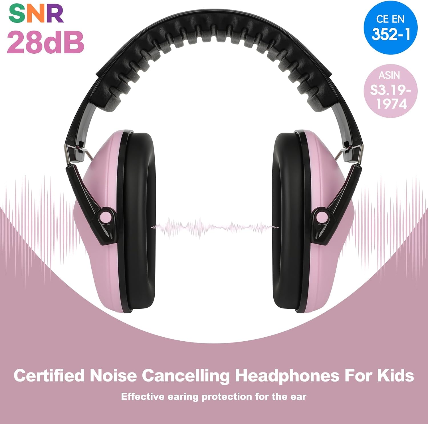 Detalle 2 de Floriogra Kids Hearing Protection Earmuffs, 28 dB SNR
