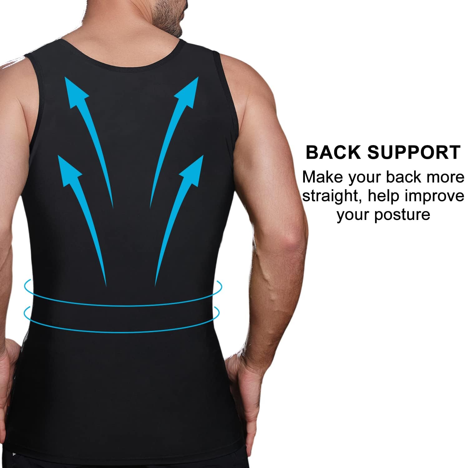 Thumbnail 3 de Mens Slimming Compression Shirt for Gynecomastia 🩲