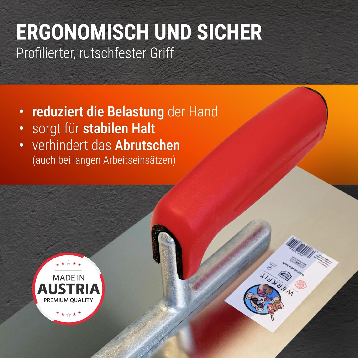 Detalle de Glättekelle Set für Gips 100 mm