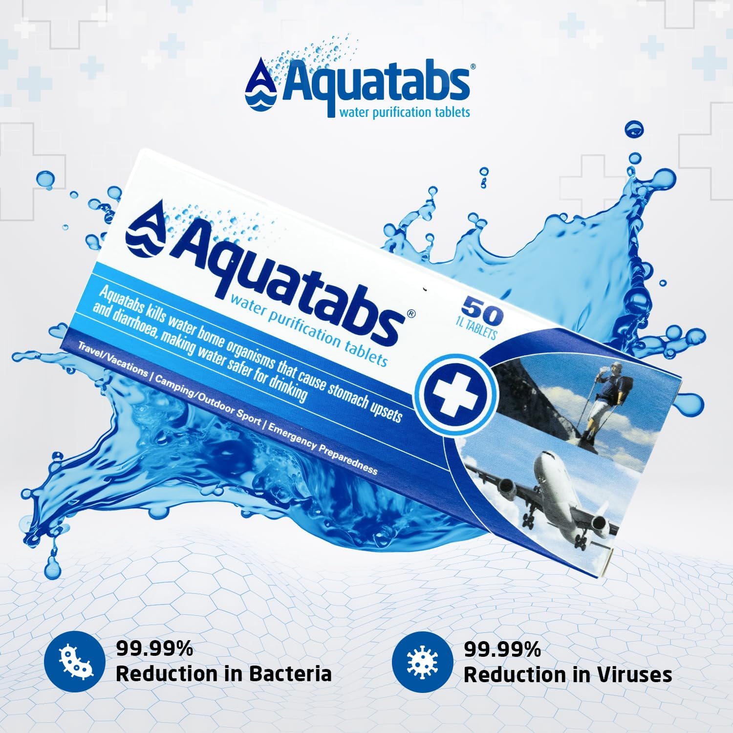 Detalle 2 de Aquatabs pastillas potabilizadoras 50