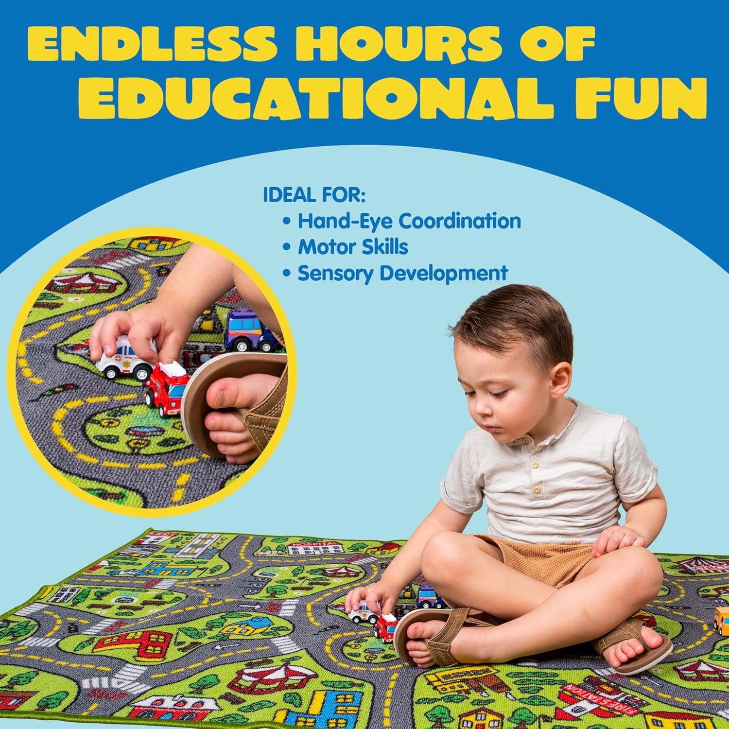 Thumbnail 3 de JOYIN Teppich 80x150 cm Spielteppich