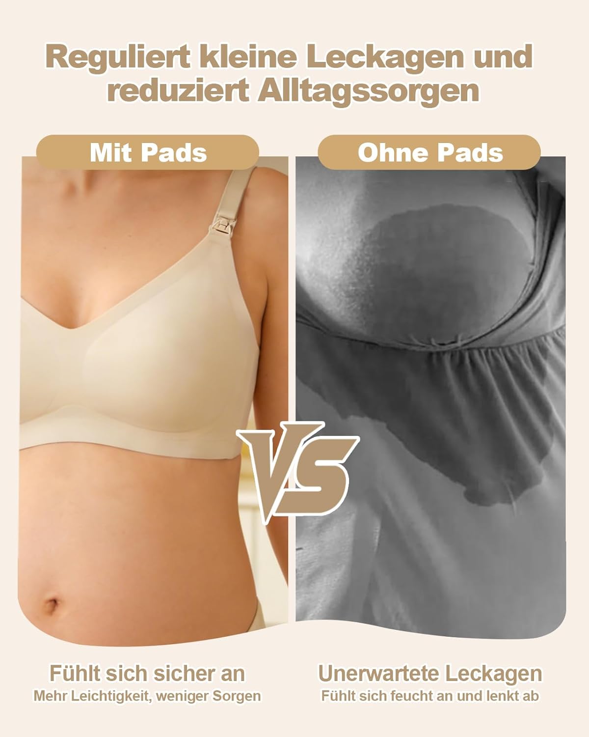 Detalle de Oiomniv Bio Wiederverwendbare Stilleinlagen – 14er Pack aus Bio Bambus-Viskose