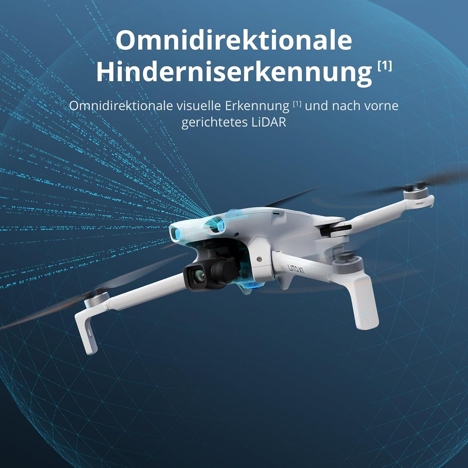 Detalle de DJI Lito X1 Bundle: Leicht, faltbar und mit 4K Kamera für unterwegs