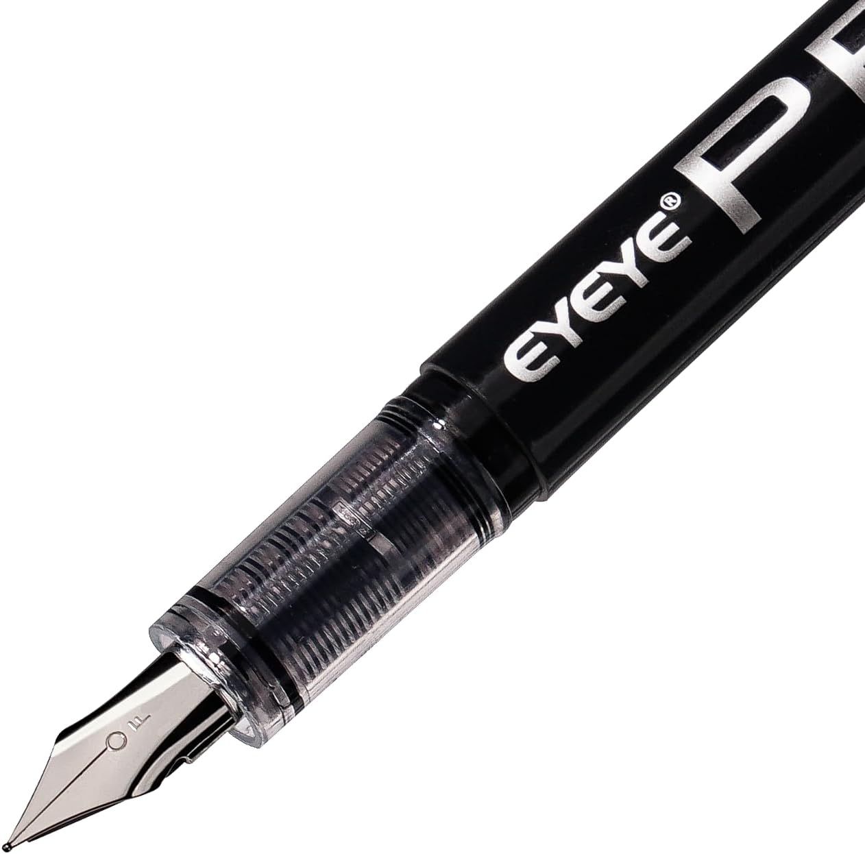 Detalle de EYEYE FP21EF Fountain Pens, Fine 0.5 mm Nib, Clear Barrel, 8-Pack