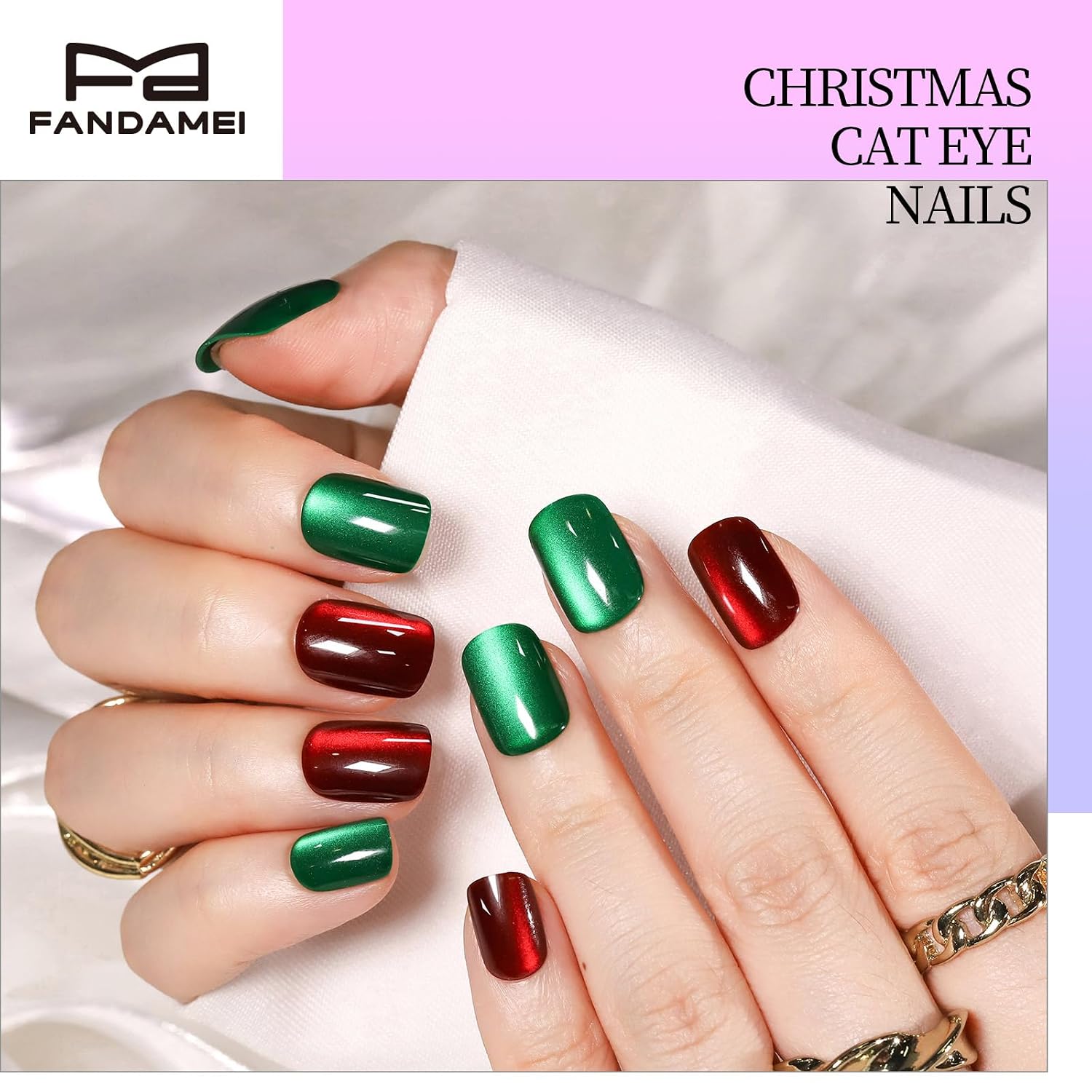 Thumbnail 3 de FANDAMEI Press on Nails 576PCS 💅