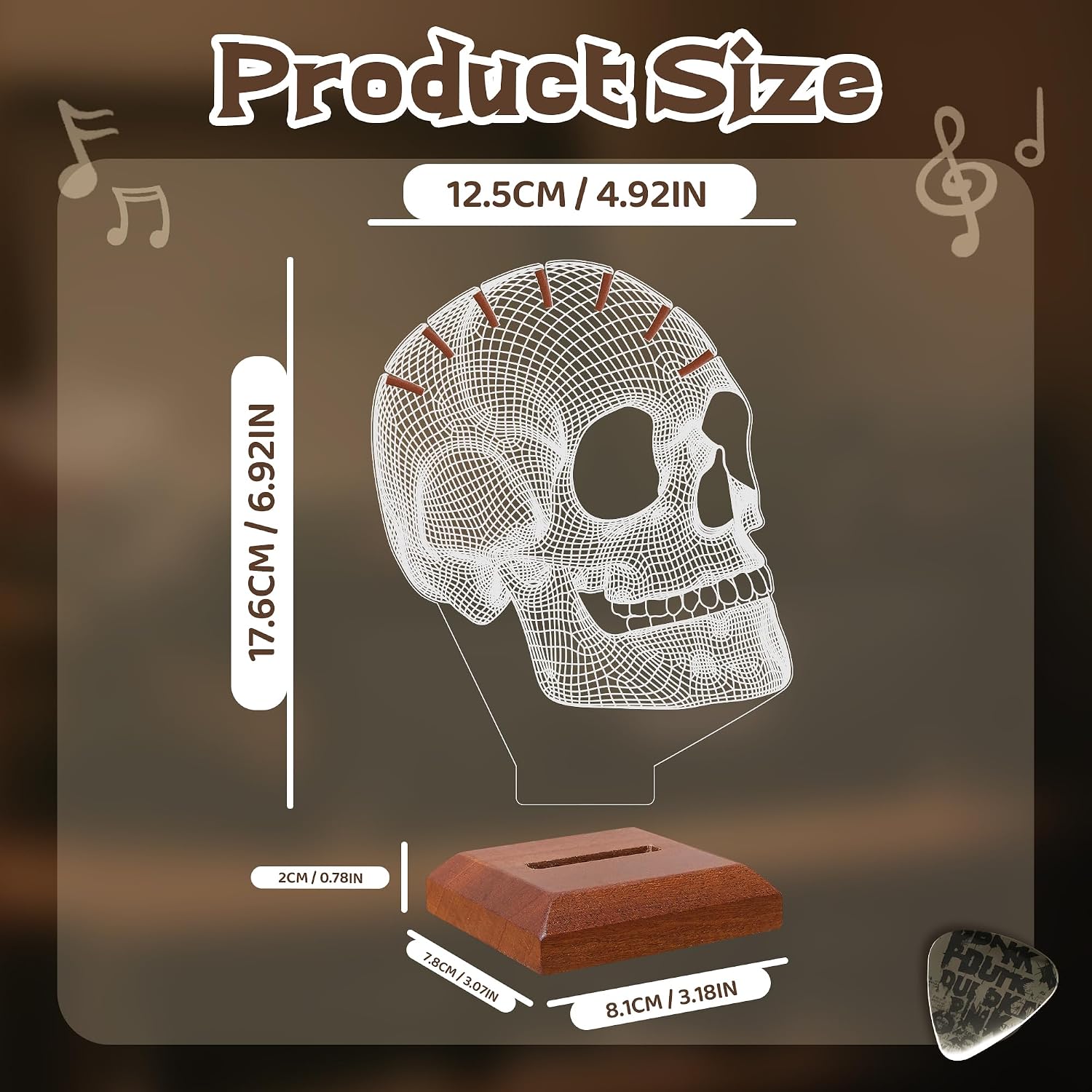 Thumbnail 4 de CoolGift Mart Leuchtender Gitarren-Pick-Halter 🎸