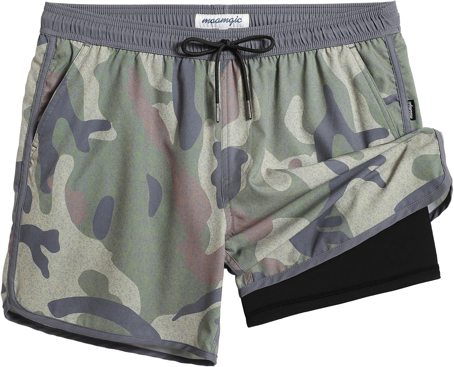 Detalle de MaaMgic 5.5" Vintage 2-in-1 Swim Trunks