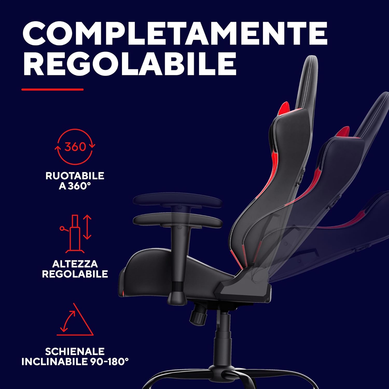 Thumbnail 4 de Trust GXT 708R Resto sedia gaming 150kg 💺