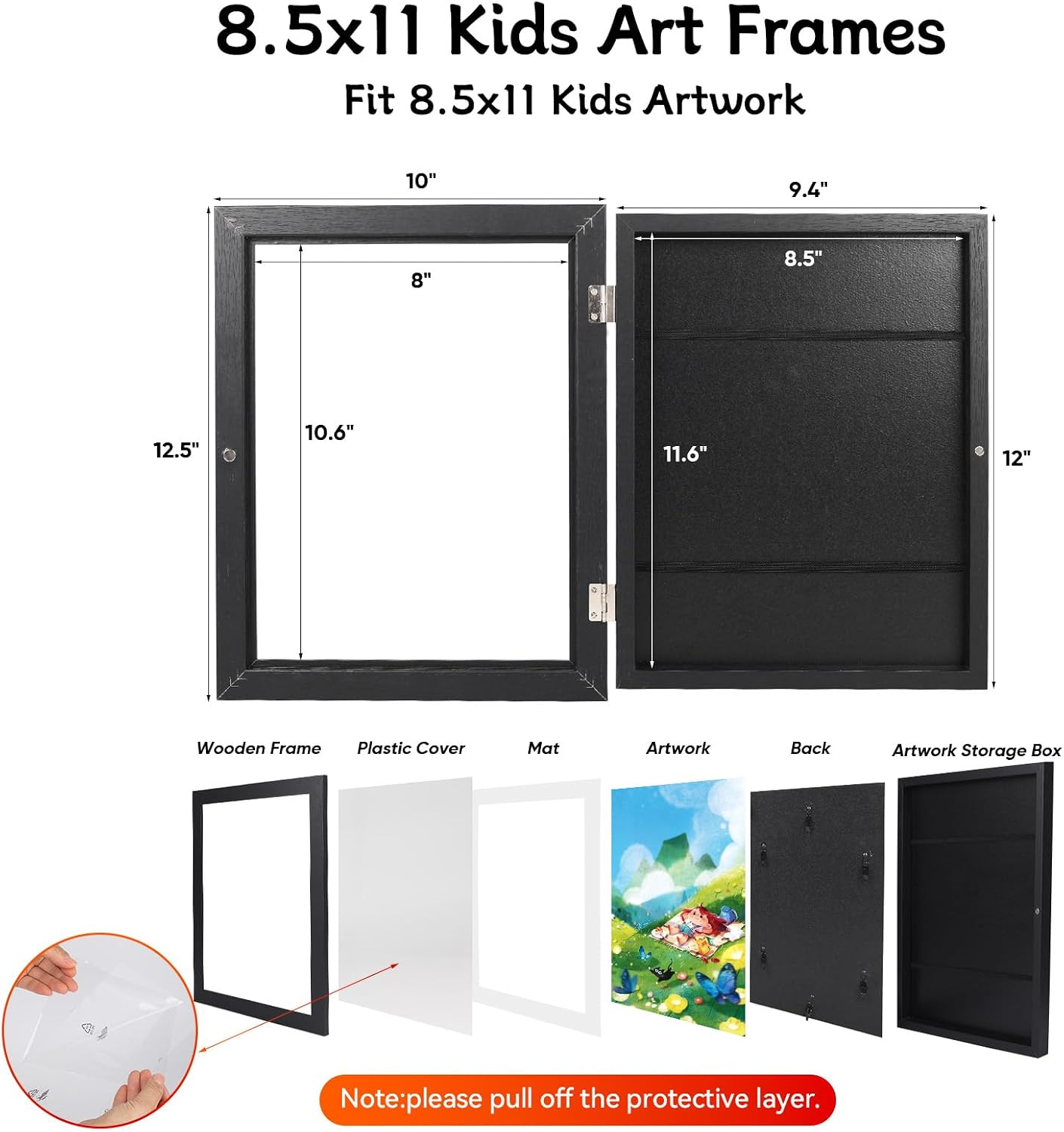 Detalle 2 de Wesellcan Kids’ Art Frames, 3-Pack