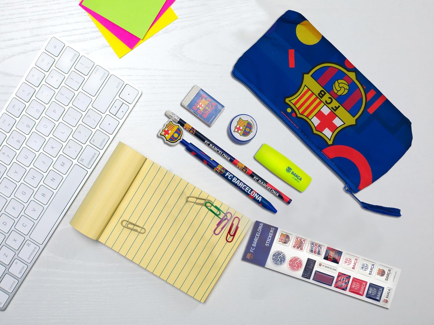 Detalle 1 de CYPBRANDS FC Barcelona GS-731-BC – niebieski zestaw szkolnych przyborów