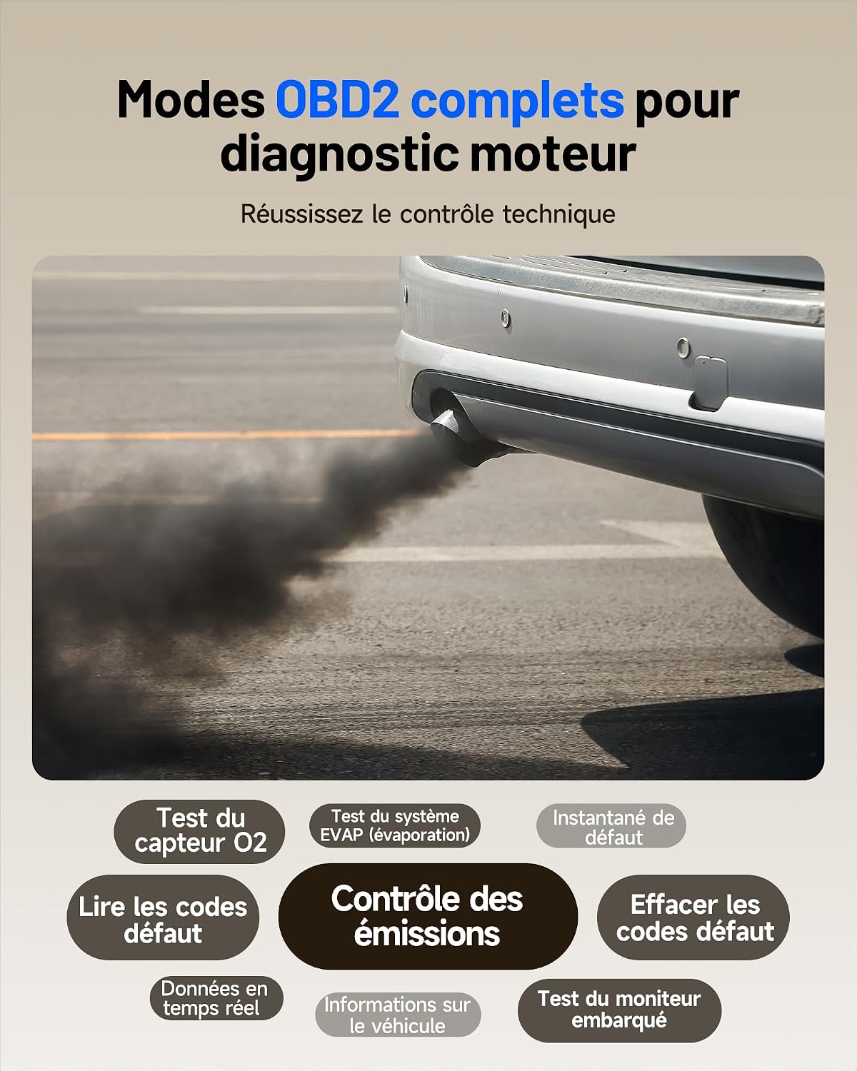 Thumbnail 6 de TOPDON AD500 Valise diagnostic OBD2 4 systèmes