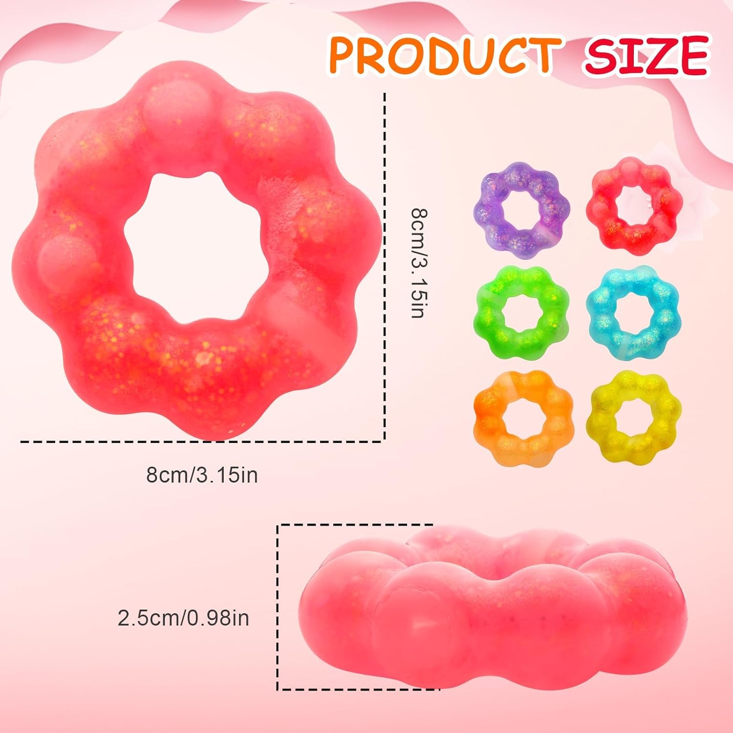 Thumbnail 6 de Wearable Squishy Stress Toys, 4-Pack