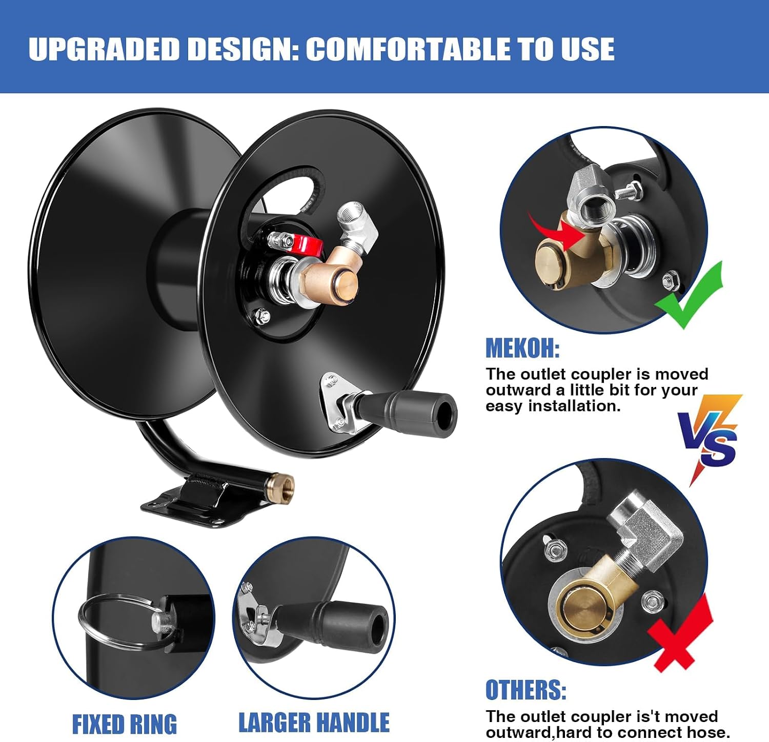 Thumbnail 2 de MEKOH Pressure Washer Hose Reel 4000 PSI