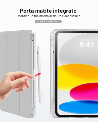 Thumbnail 7 de MoKo Cover Custodia per iPad A16 e iPad 11/10 Gen 11.0 Pollici - Argento