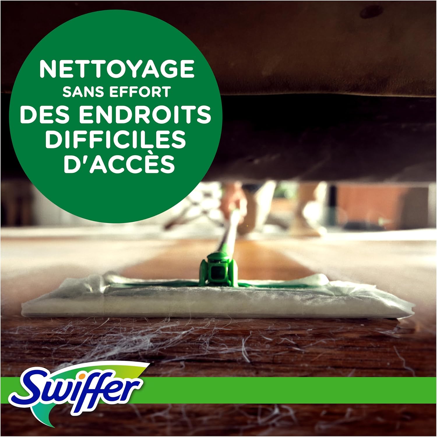 Detalle de Lingettes Swiffer pour balai attrape-poussière – 216 lingettes sèches parfum Febreze